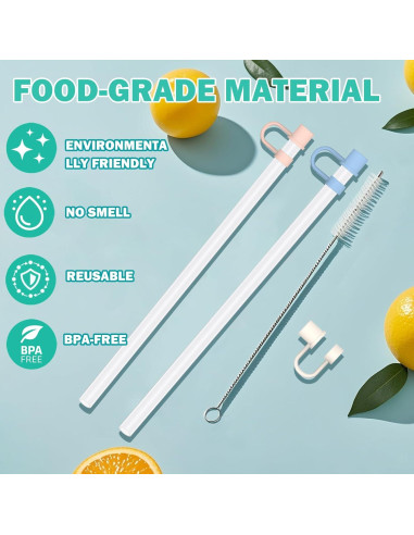 Pajitas Reutilizables HEYSKAY 6pc para Taza Stanley 30oz 40oz