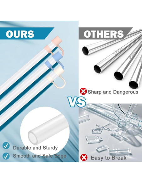 Pajitas Reutilizables HEYSKAY 6pc para Taza Stanley 30oz 40oz