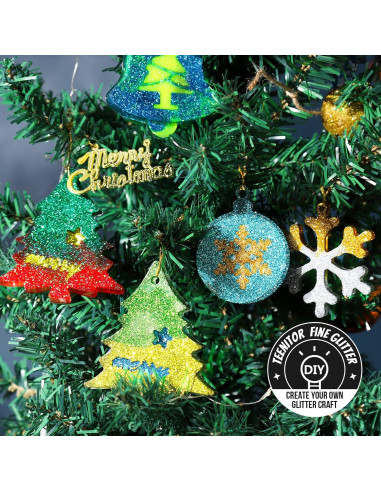 Set de 32 Brillos Extra Finos Teenitor para Manualidades y Uñas