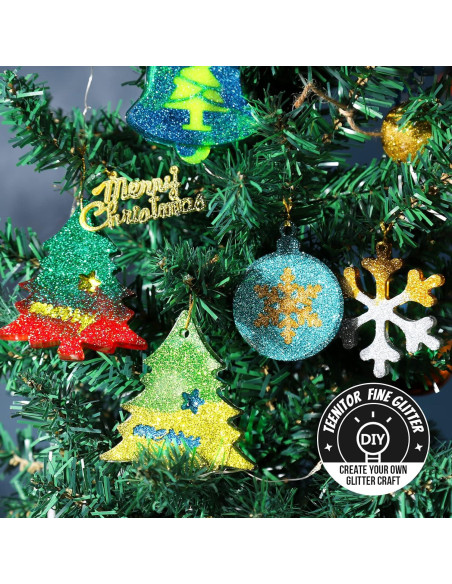 Set de 32 Brillos Extra Finos Teenitor para Manualidades y Uñas