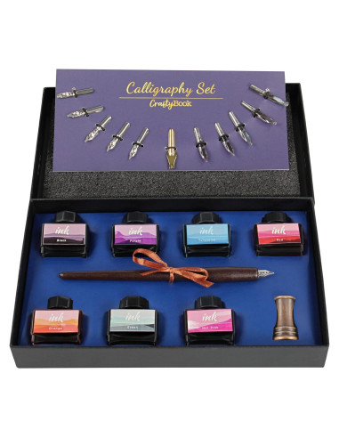 Juego de Plumas de Caligrafía CraftyBook - Set de 12 Plumas