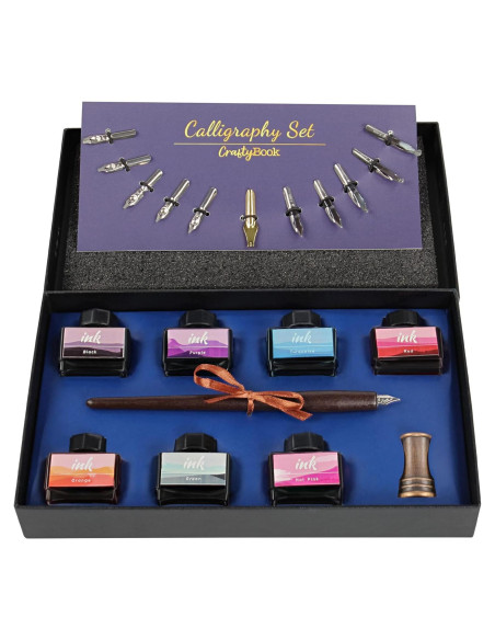 Juego de Plumas de Caligrafía CraftyBook - Set de 12 Plumas