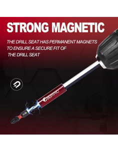 6PCS Soporte de Broca Magnético ColumPRO 2, 4, 6 cm 2