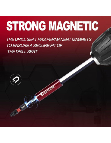 6PCS Soporte de Broca Magnético ColumPRO 2, 4, 6 cm