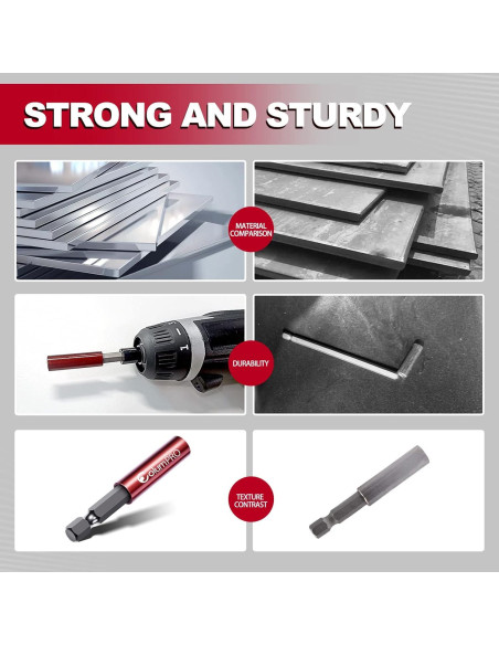 6PCS Soporte de Broca Magnético ColumPRO 2, 4, 6 cm