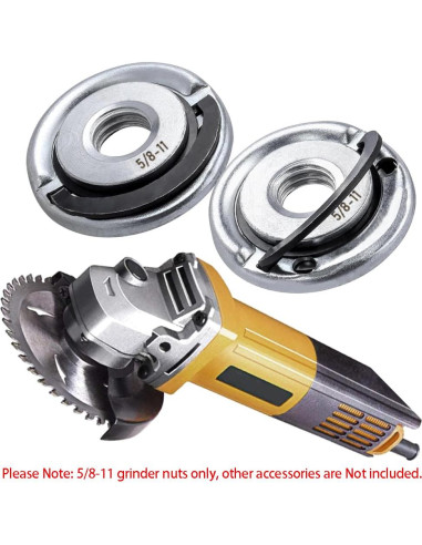 Tuercas de Flange SeonFook 2 Pcs 5/8-11 para Amoladora