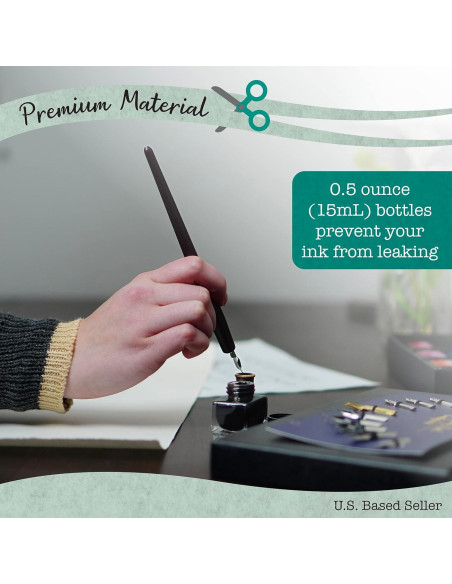 Juego de Plumas de Caligrafía CraftyBook - Set de 12 Plumas