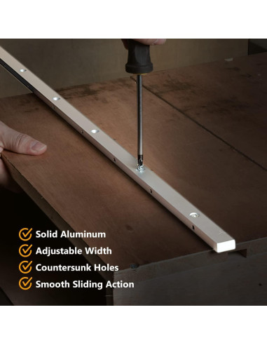 Barra de Inglete POWERTEC 71518 45.72 cm para Sierra de Banco