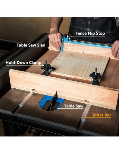 Barra de Inglete POWERTEC 71518 45.72 cm para Sierra de Banco