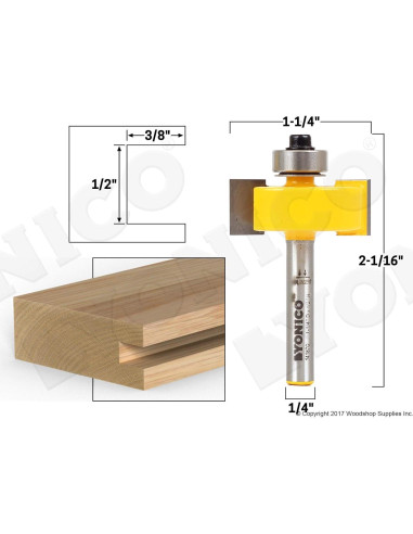 Cortador de Ranuras Yonico 14187q 1.27cm Altura 0.95cm Profundidad