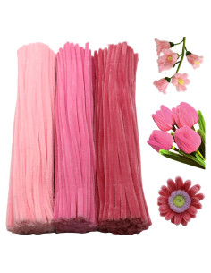 Juego de Manualidades 300 Piezas Limpiapipas Rosa Swpohrat