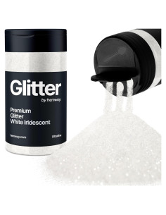 Purpurina Hemway Ultra Brillante 130g - Blanco Iridiscente