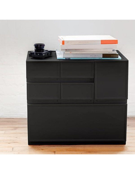 Bloque de cajones ASTAGE Pequeño C Negro Modular