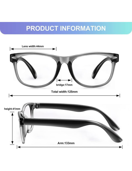 Gafas Bloqueadoras de Luz Azul para Niños Okany - 3 Piezas