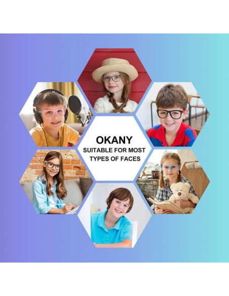 Gafas Bloqueadoras de Luz Azul para Niños Okany - 3 Piezas