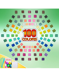 Arcilla Air Dry Essenson 100 Colores para Niños DIY 2