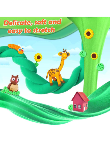 Arcilla Air Dry Essenson 100 Colores para Niños DIY