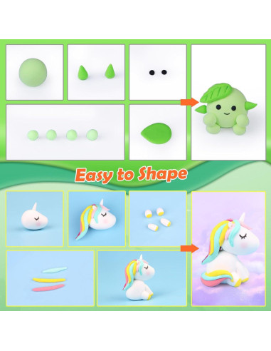 Arcilla Air Dry Essenson 100 Colores para Niños DIY