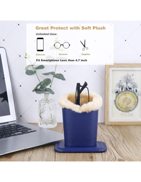 Soportes para Gafas Siveit de Cuero PU - 2 Paquetes