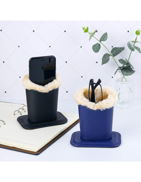 Soportes para Gafas Siveit de Cuero PU - 2 Paquetes