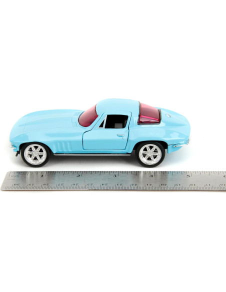 Coche de Fundición 1:32 Jada Toys 1966 Chevy Corvette Azul