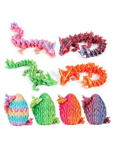 Conjunto 4 Huevos de Dragón 3D Qiongsenyao Articulados