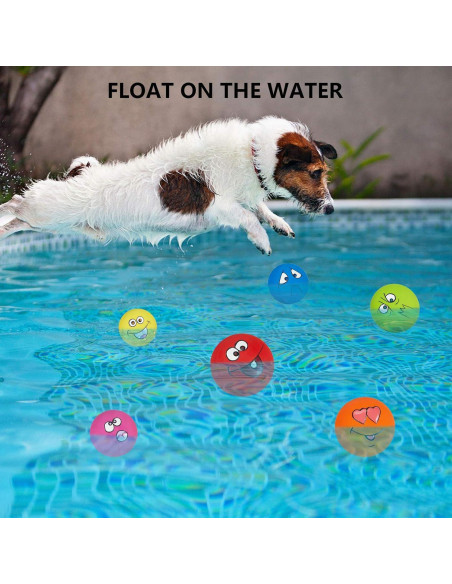 Juguete para Perro Xinyun 6 Pelotas Squeaky Caucho Suave