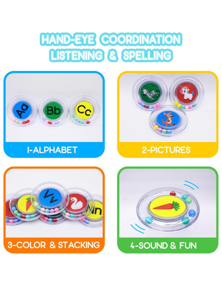 26 Piezas Juguetes de Baño Flotantes PlayfulPals ABC