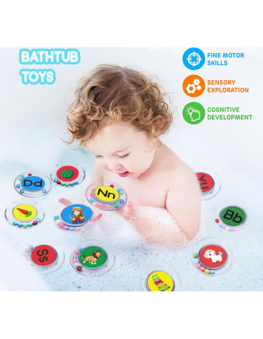 26 Piezas Juguetes de Baño Flotantes PlayfulPals ABC