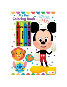 Libro de Colorear Disney Baby Bendon 48 Páginas con Crayones