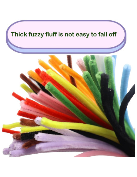 Juego de Limpiapipas Cldamecy 1000 Pcs 6mm x 30cm 10 Colores