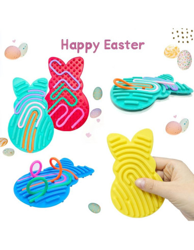 Conjunto de 4 Juguetes Sensoriales Conejo de Pascua Cherislpy