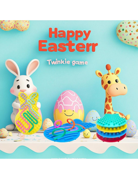 Conjunto de 4 Juguetes Sensoriales Conejo de Pascua Cherislpy