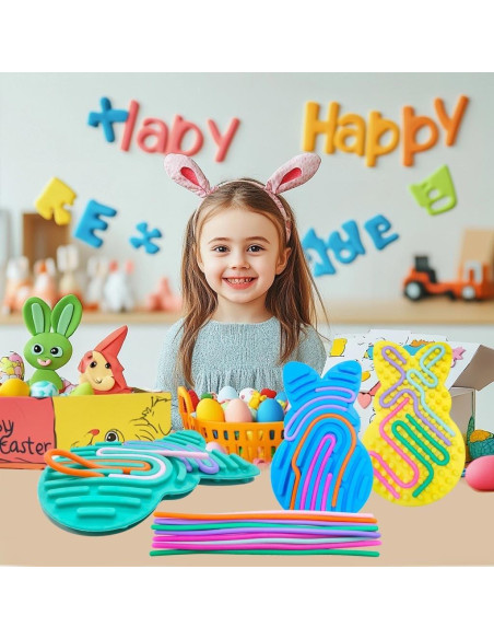 Conjunto de 4 Juguetes Sensoriales Conejo de Pascua Cherislpy
