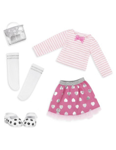 Conjunto Deluxe Chicas Brillantes - Falda y Top 35.6 cm