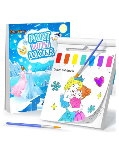 PERRYHOME Libro de Colorear Acuarela para Niños 3-8 Años