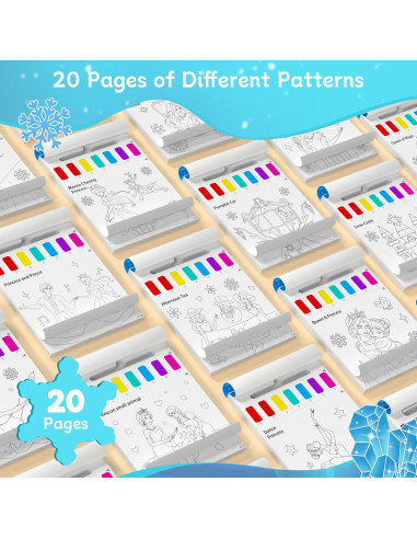 PERRYHOME Libro de Colorear Acuarela para Niños 3-8 Años