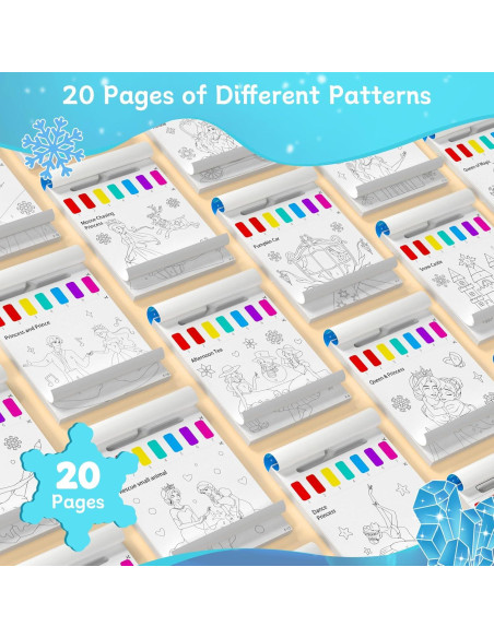 PERRYHOME Libro de Colorear Acuarela para Niños 3-8 Años PERRYHOME Libro de Colorear Acuarela para Niños 3-8 Años