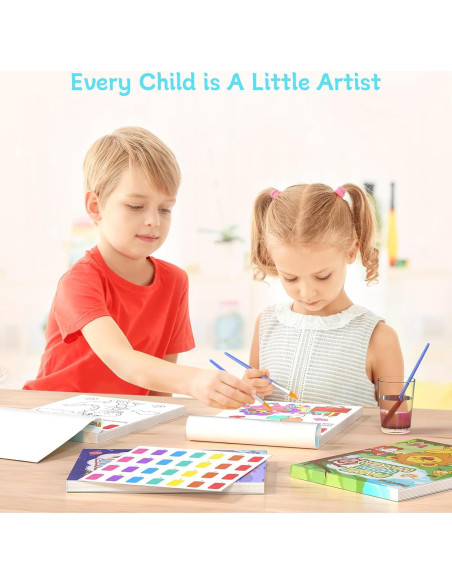 PERRYHOME Libro de Colorear Acuarela para Niños 3-8 Años PERRYHOME Libro de Colorear Acuarela para Niños 3-8 Años