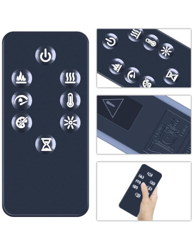 Control Remoto Dimplex PW286 para Chimenea Eléctrica