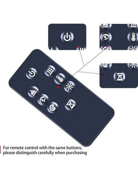 Control Remoto Dimplex PW286 para Chimenea Eléctrica