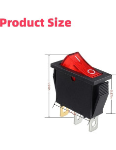 Paquete de 6 Interruptores Iluminados 120927-24 para Chimeneas 2