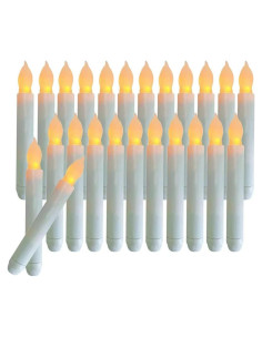 Set de 24 Velas LED sin llama xunhuimemory amarillas