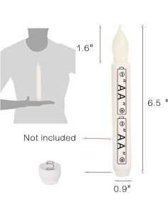 Set de 24 Velas LED sin llama xunhuimemory amarillas 2