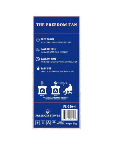Ventilador de Estufa Freedom 14" Ecológico 348 CFM Negro