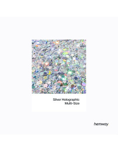 Purpurina Holográfica Hemway 200g para Manualidades y Resina 2
