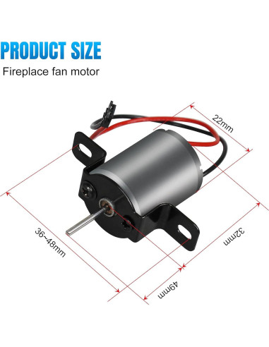 Accesorios Ventilador Chimenea Acekiss Motor y Hoja 40mm