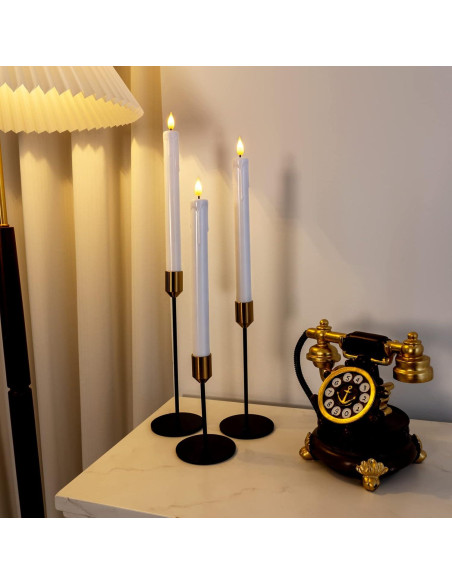 Homemory 3 Velas LED Sin Llama Blancas con Control Remoto