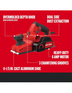 Lijadora Eléctrica de Mano CRAFTSMAN CMEW300 6A 29.21cm 2