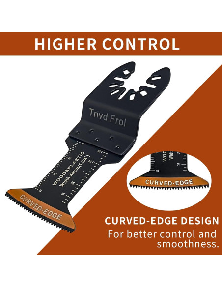 100 Cuchillas de Sierra Oscilante TrivdPro 4.45 cm Universal